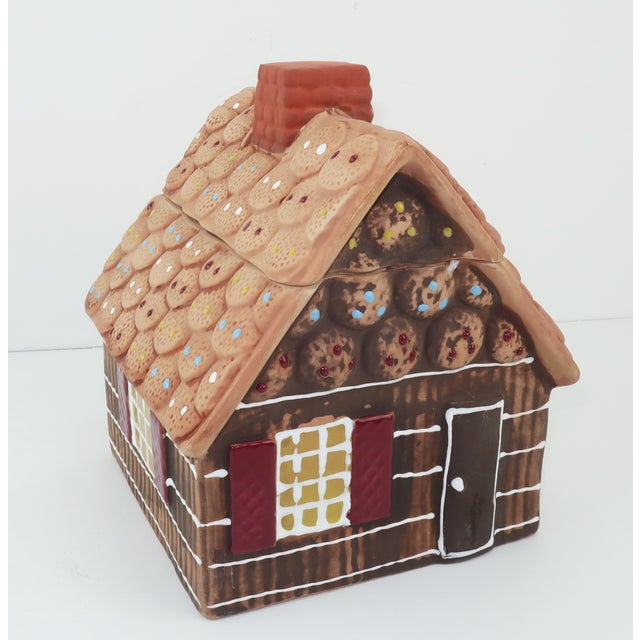 Vintage Ceramic Gingerbread House Cookie Jar Canisters, Set of 3 Chairish