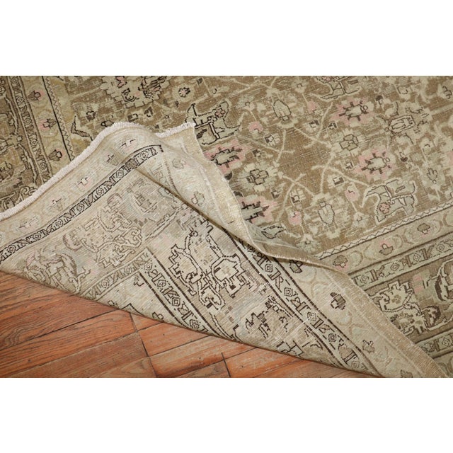 Persian Brown Persian Bidjar rug no. j3432 For Sale - Image 3 of 8