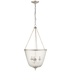 AERIN for Visual Comfort Signature Pondview Medium Jar Lantern in Burnished Silver Leaf