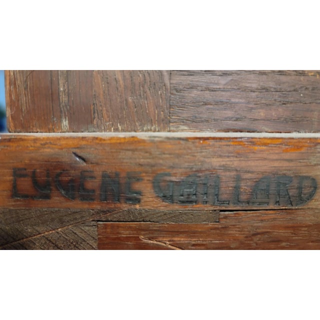 1890s Rare Art Nouveau Eugene Gaillard Maison Bing Oak Hutch Sideboard Signed For Sale - Image 4 of 18