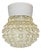 Vintage White Porcelain Ceiling Light, 1970s For Sale