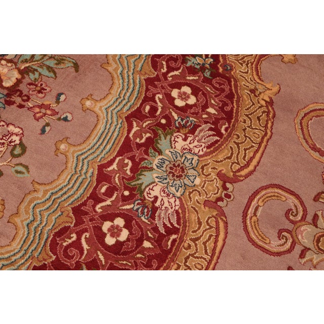 1990s Tradititonal Medallion 1990's Pak-Persian Red/Brown Wool Rug - 6'0'' X 9'2'' For Sale - Image 5 of 9