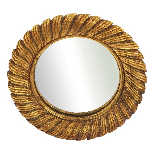 Gilt Witch Mirror, 1950s For Sale