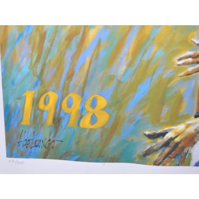 FRANCE World Cup Lithograph by Aldo Luongo c.1998 Limited edition France 98' World Cup - Official License From a very...