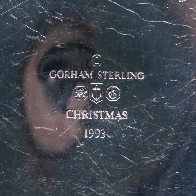 Metal 1993 Gorham Sterling Snowflake Ornament For Sale - Image 7 of 8