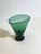 Gold Mid-Century Modern Italian Green Blown Glass Pedestal Vase by Vetro Verde Di Empoli, 1950s For Sale - Image 8 of 10
