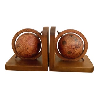 1970s Italian Globe Bookends - Set of 2 For Sale
