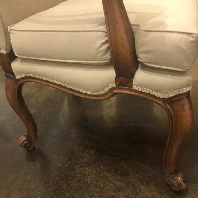 Wood 1990s Vintage Italian Chair with Carved Legs For Sale - Image 7 of 13