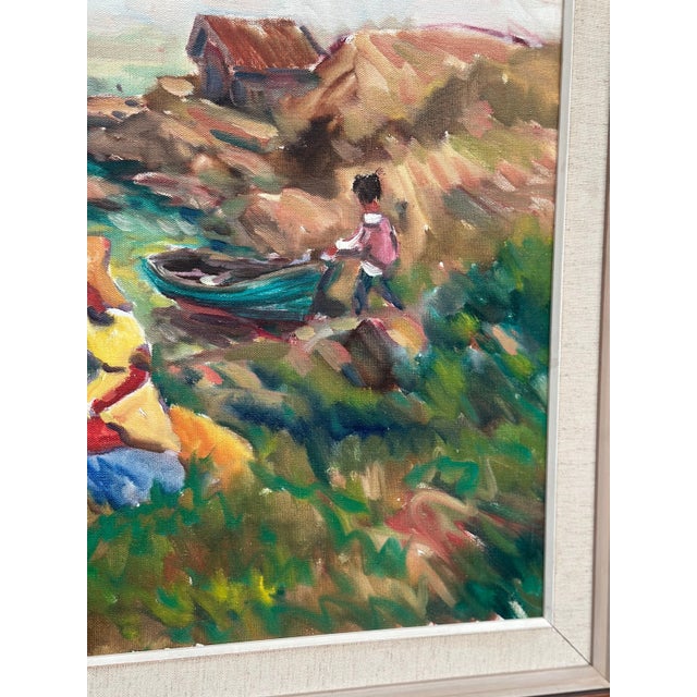 Nils Sewerin, Picnic, 1960s, Oil on Canvas, Framed For Sale - Image 17 of 18