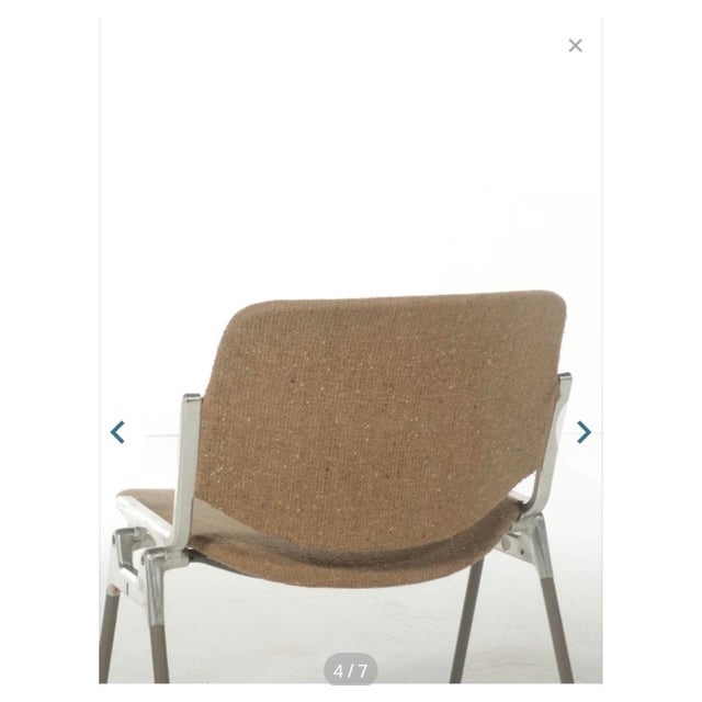 Metal Four Side Chair by Giancarlo Piretti for Castelli Side Chairs,1960 For Sale - Image 7 of 12
