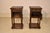 Pair of 19th century oak side tables from France. The tops are nicely grained and have beveled and carved edges, following...