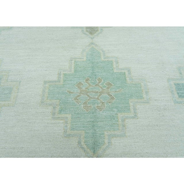 Turkish Turkish Oushak Rug 9' x 12'2" #19253 For Sale - Image 3 of 8