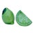 Citrus Chic Trompe-l'Oeil Ceramic Sliced Lime Salt and Pepper Shakers - A Pair For Sale