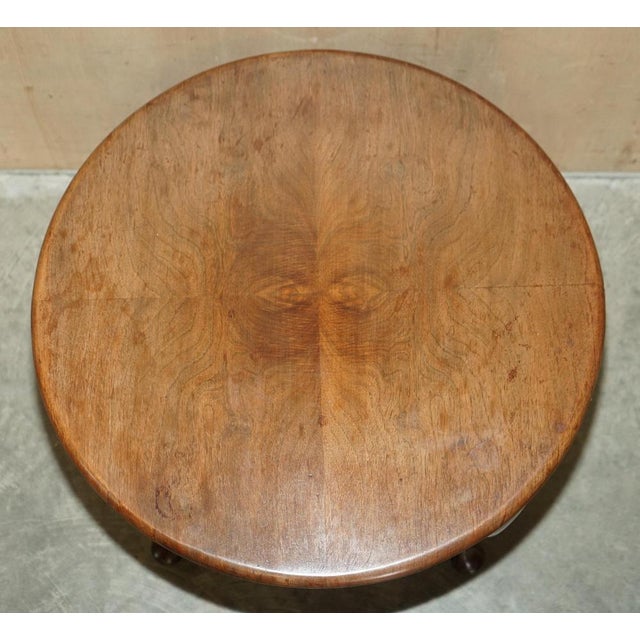 Wood Small Vintage English Coffee Table in Oak, 1930s For Sale - Image 7 of 14
