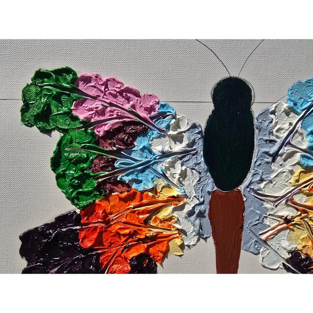 Original 'Butterfly' Oil Painting. Oil and pencil on high quality 'Rembrandt' fine art paper. One-of-a-Kind Original...