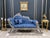 Elevate your space with this exquisite French style chaise lounge featuring an aged gold leaf frame finish. Hand carved...