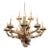1990s Coastal Grand French Hand-Crafted Grotto Nautical Multi-Stem Coral Shell Chandelier For Sale