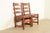 L. & J.G. Stickley, Inc. L. & J. G. Stickley Antique Mission Oak Arts & Crafts Ladder Back Side Chairs or Dining Chairs | Pair For Sale - Image 4 of 17