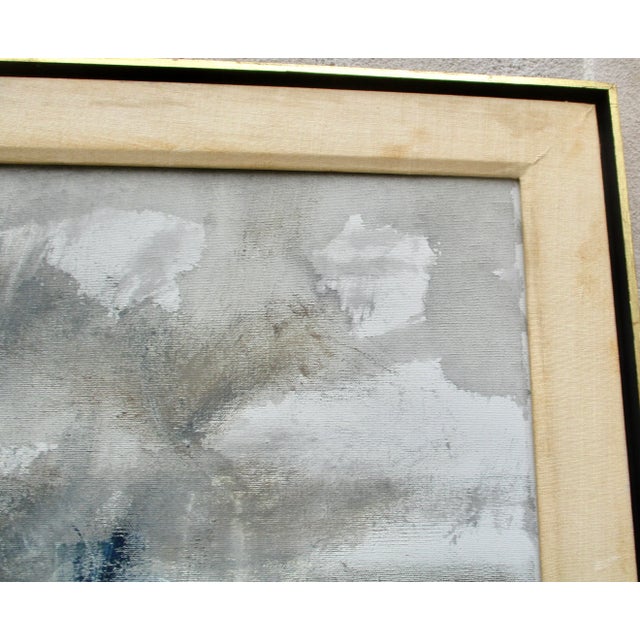 1970s Lewis Bryden" Winters Day" on Canvas Mid-Century For Sale - Image 5 of 8