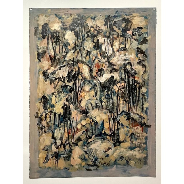 David Rankin, American (b. 1946) Rocky Hillside, (1990) Oil on paper Hand signed lower right, signed and titled verso. 30...