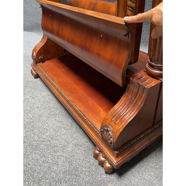 2000 - 2009 Mahogany Full Size Floor Mirror For Sale - Image 5 of 10