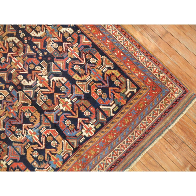 Early 20th Century Antique Zabihi Collection Tribal Persian Afshar Geometric Rug - 4'3" x 5'10" For Sale - Image 5 of 6