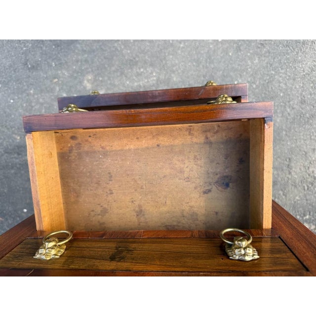 Antique American Classical Carved Mahogany Work Table For Sale - Image 11 of 17