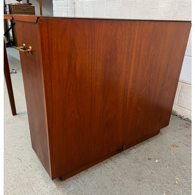 Mid 20 Century Hide-Away Drop Leaf Walnut Dining Table For Sale - Image 12 of 16