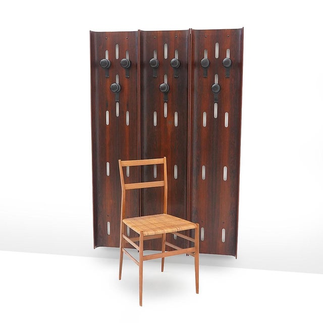 Wall Coat Rack in Curved Plywood, 1960s For Sale - Image 14 of 15