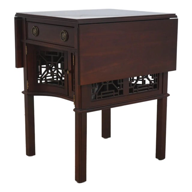 Craftique Mahogany Dropleaf Pembroke Table For Sale