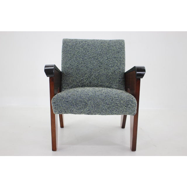 Oak Armchair, Czechoslovakia, 1960s For Sale - Image 4 of 14