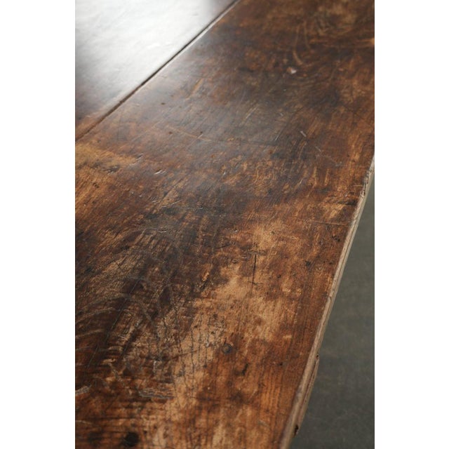 Antique Southern European Fruitwood Coffee Table with Drawer For Sale - Image 9 of 13