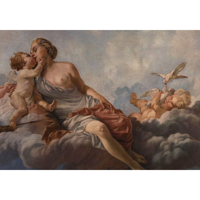 Noël Hallé, Venus and Cupid, 1760, Oil on Canvas For Sale - Image 8 of 16