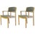 Set of Danish Refinished Armchairs in Oak by Poul M. Volther for FDB, Customizable Reupholstery, 1960s For Sale