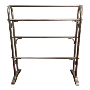 1970s Mid-Century Modern Chrome Quilt Rack Holder