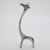 Vintage Italian Handmade Silver Stylized Giraffe with Long Neck, Tuscany, Italy, 1980s For Sale - Image 11 of 11
