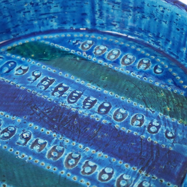 Blue Vintage Ceramics Ashtray by Aldo Londi for Bitossi, 1960s For Sale - Image 8 of 14