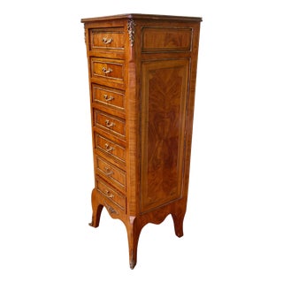 Tall French Louis XV Style Chest of Drawers For Sale