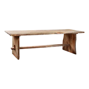 Live Edge Teak Wood Dining Table