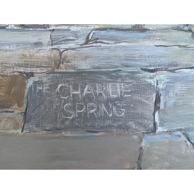 A commissioned beautiful painting of a spring at the Saratoga Performing Art Center. The painting is titled "Charlie...