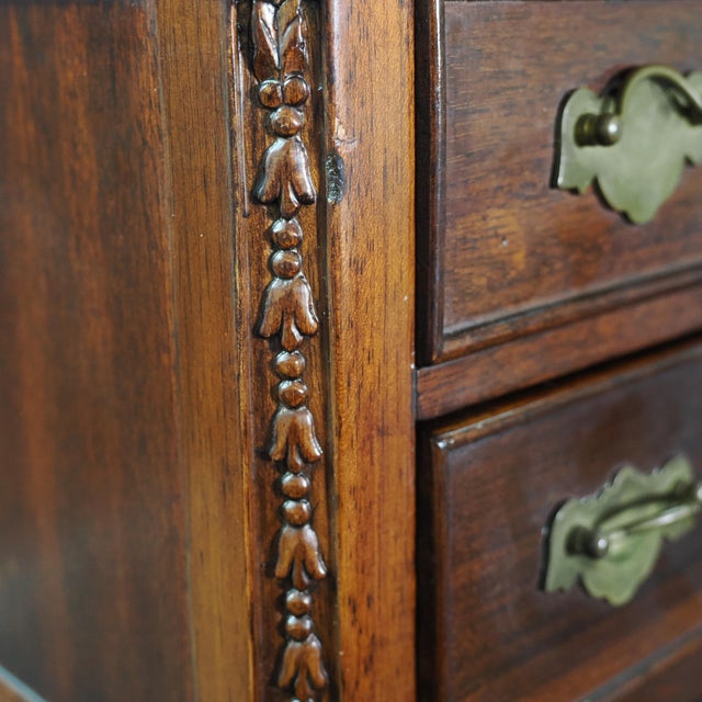Vintage Miniature Salesman Sample Mahogany Writing Desk For Sale - Image 12 of 16