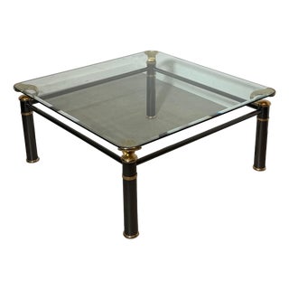 Regency Coffee Table with Glass Top For Sale