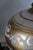 Vintage Hollywood Regency Gold and White Satin Glass Table Lamp For Sale In Washington DC - Image 6 of 18
