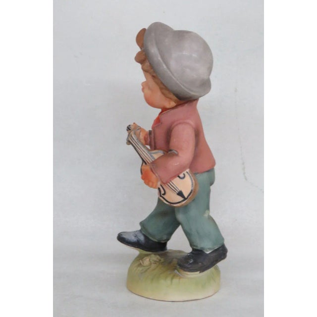 Erich Stauffer Germany 8262 Porcelain Boy With Violin Figurine For Sale - Image 10 of 12