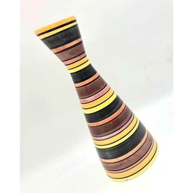 Mid-Century Modern Mid 20th Century Italian Ceramic Vase For Sale - Image 3 of 10