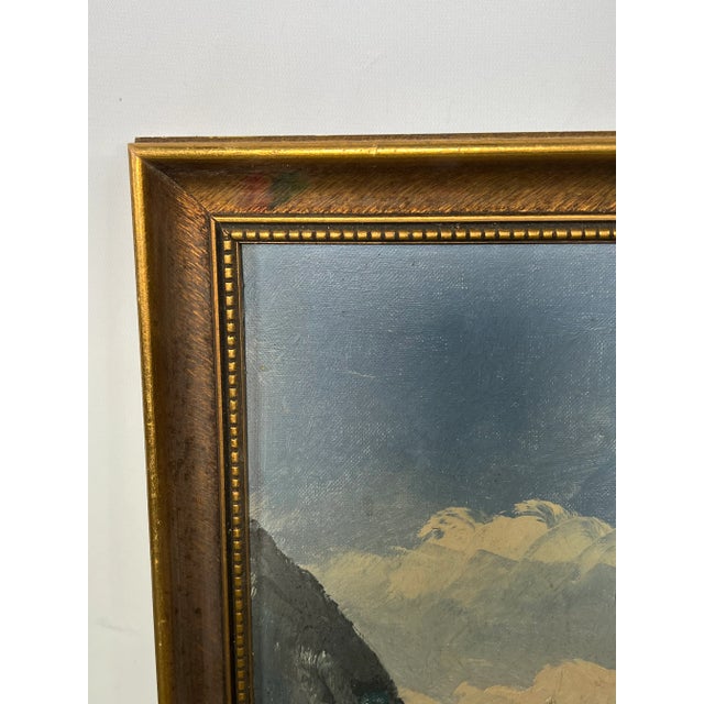 1960s Mid Century Italian Impressionist Marina Landscape by Griblioni For Sale - Image 5 of 12