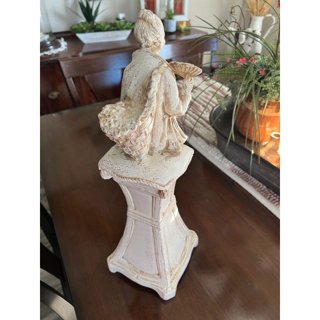 1980s Chinoiserie Woman Statue For Sale In Nashville - Image 6 of 7