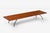 Arthur Espenet Carpenter Wrought Iron Coffee Table in Narra Wood 1960 For Sale - Image 4 of 11