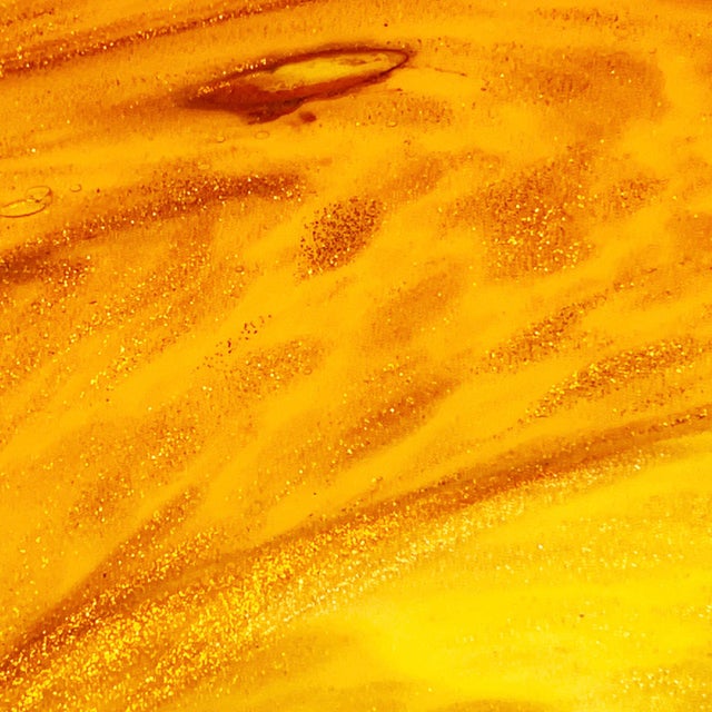 Fratelli Toso 1950's Mid-Century Modern Fratelli Toso Oversized Italian Murano Art Glass White, Orange, & Gold Fleck Footed Centerpiece Bowl For Sale - Image 4 of 5