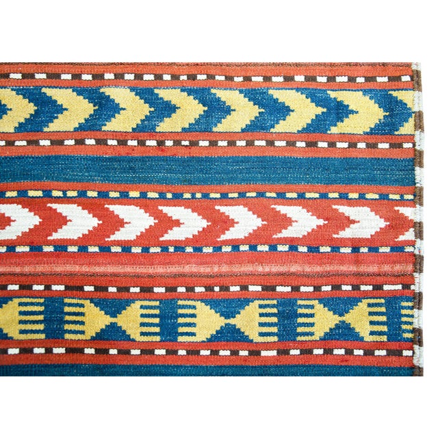 Early 20th Century Persian Jajim Rug For Sale - Image 9 of 14